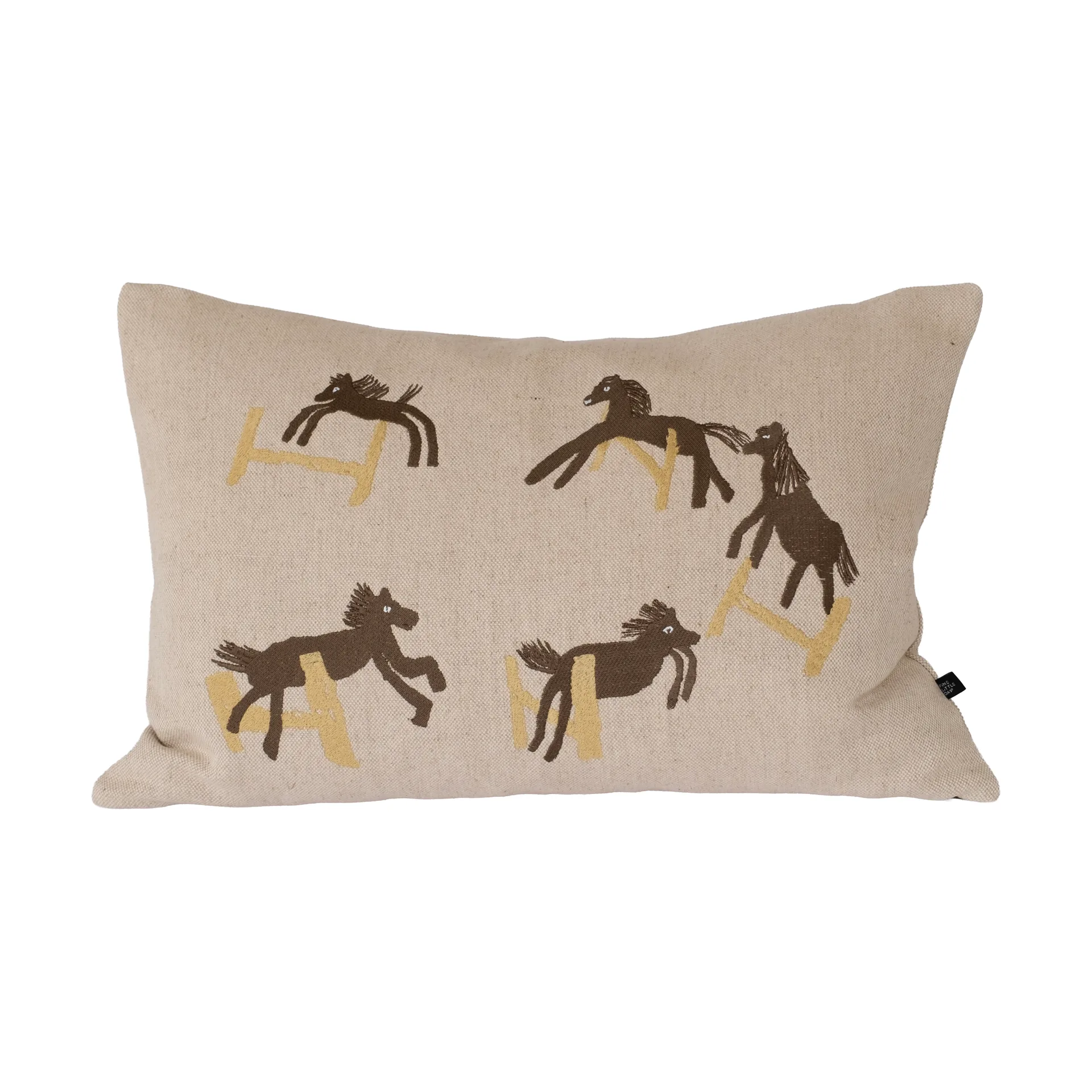 Jumping horse cushion cover 38x58 cm, Natural Fine Little Day