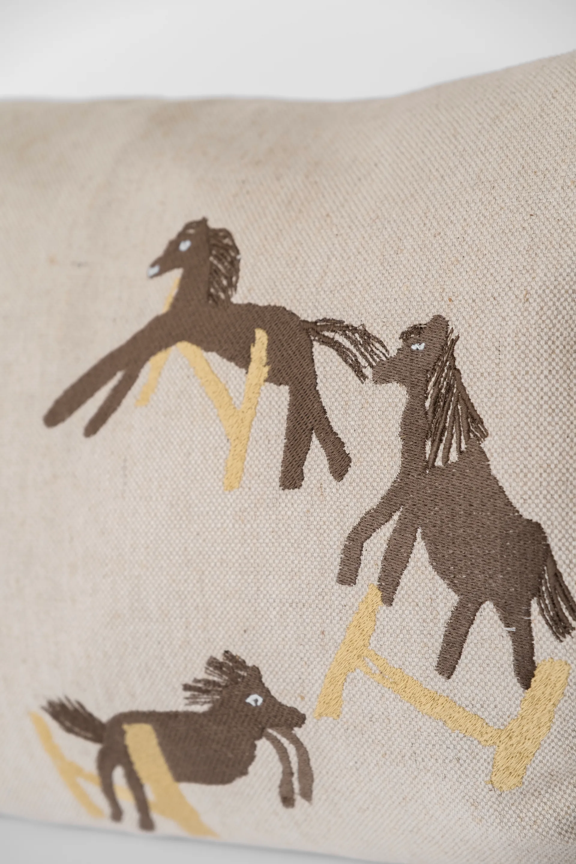 Jumping horse cushion cover 38x58 cm, Natural Fine Little Day