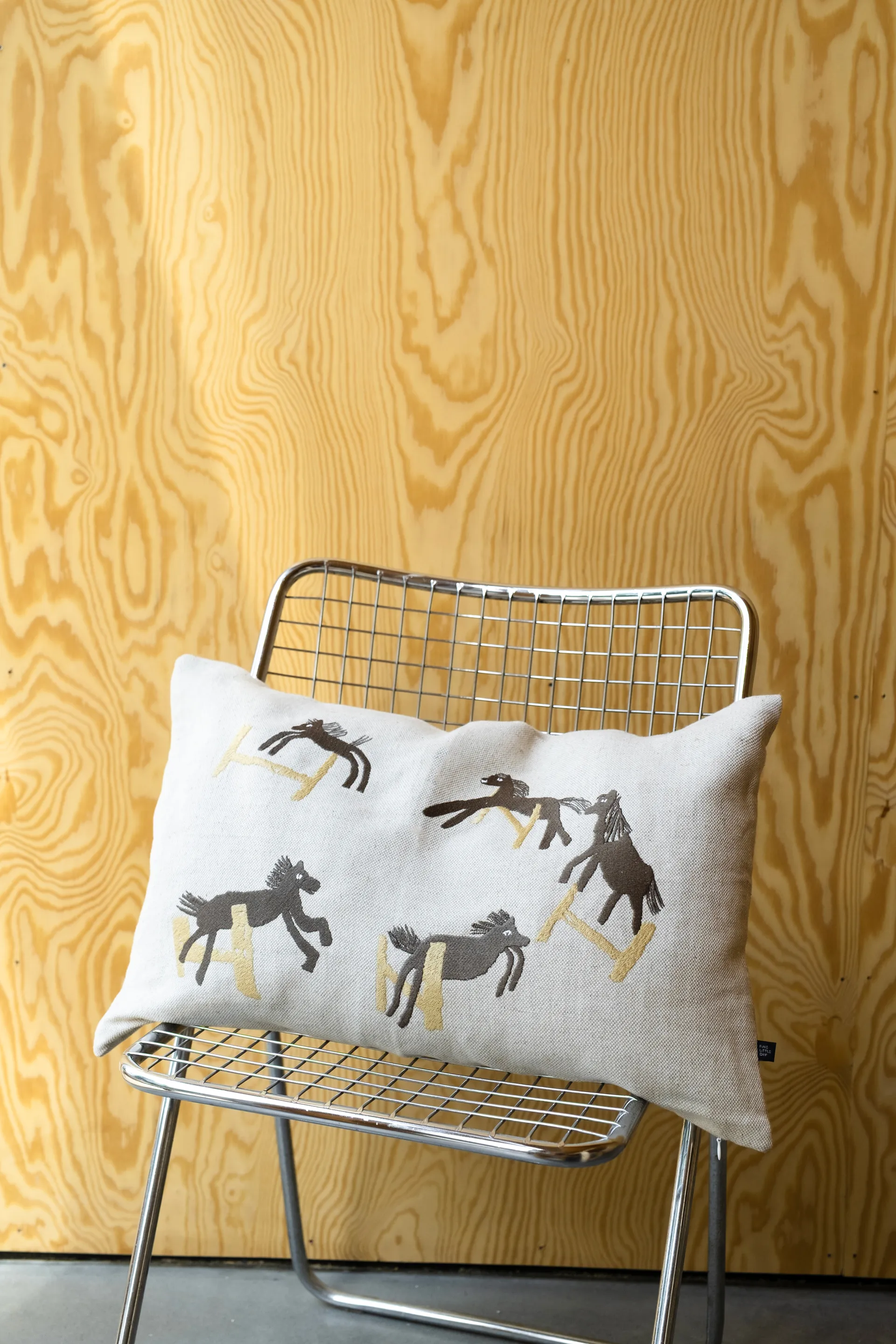 Jumping horse cushion cover 38x58 cm, Natural Fine Little Day