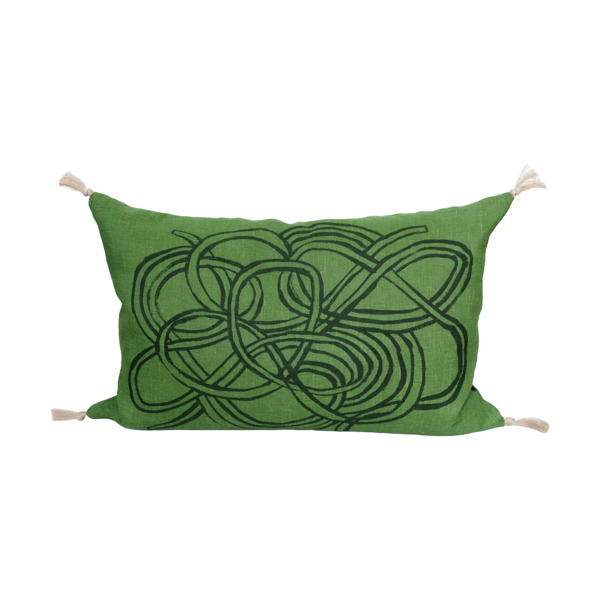 Knutar cushion cover 38x58 cm, Green Fine Little Day