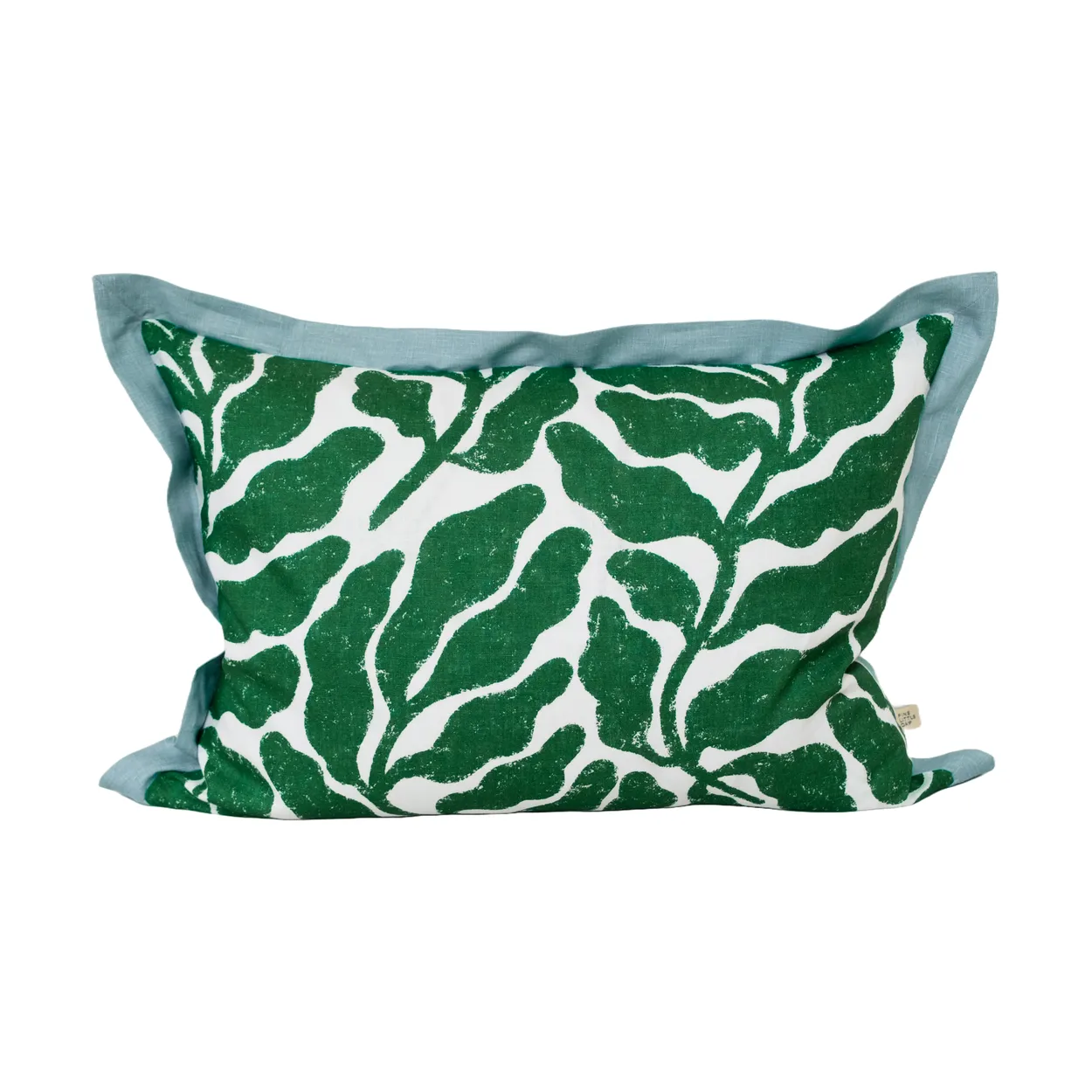 Fine Little Day Leaves cushion cover contrasting wing 48x68 cm Green-blue