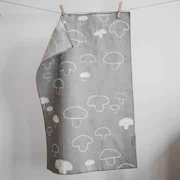 Mushroom kitchen towel linen - grey - Fine Little Day