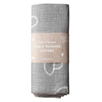 Mushroom tablerunner linen - grey - Fine Little Day