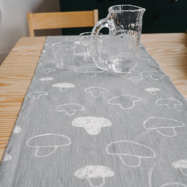 Mushroom tablerunner linen, grey Fine Little Day