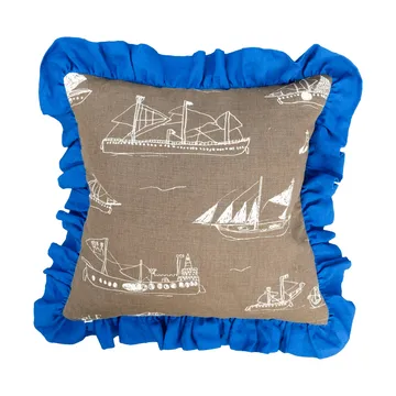 Ohoy cushion cover - Brown-natural-blue, 48x48 cm - Fine Little Day