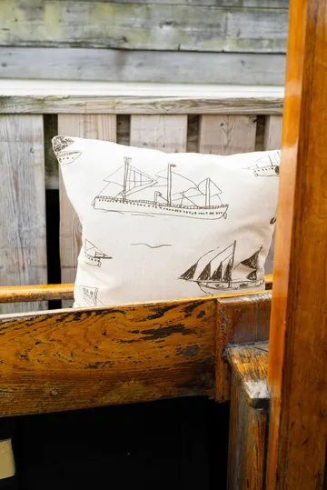 Ohoy cushion cover - Natural brown, 48x48 cm - Fine Little Day