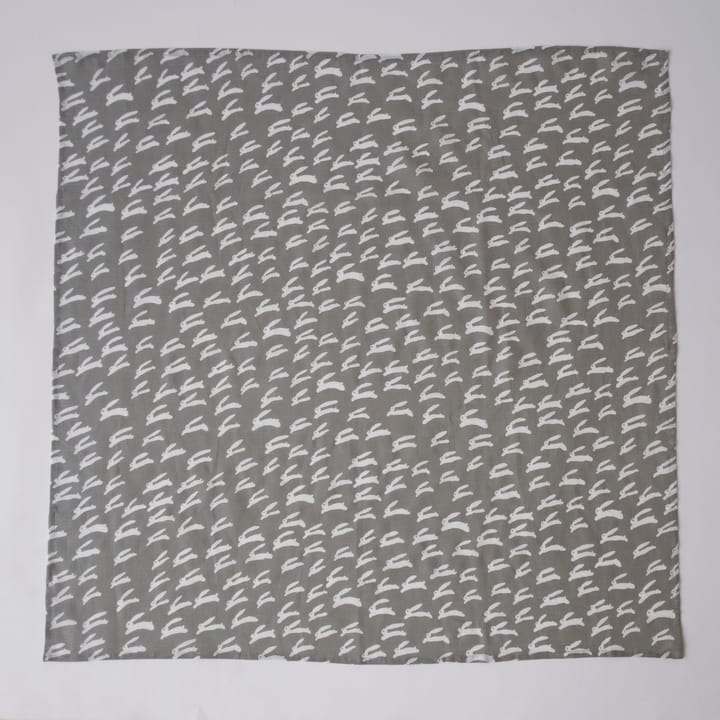 Rabbit muslin blanket 120x120 cm - white-grey - Fine Little Day