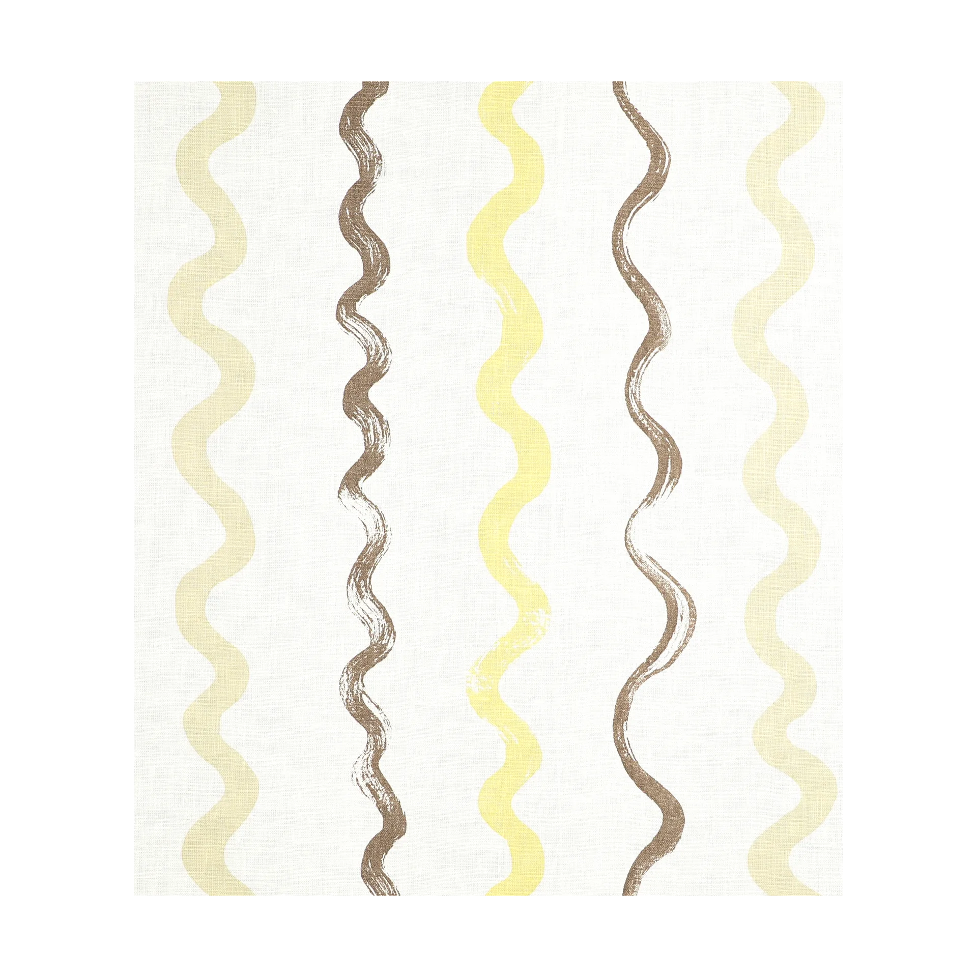 Randig fabric, White-yellow Fine Little Day