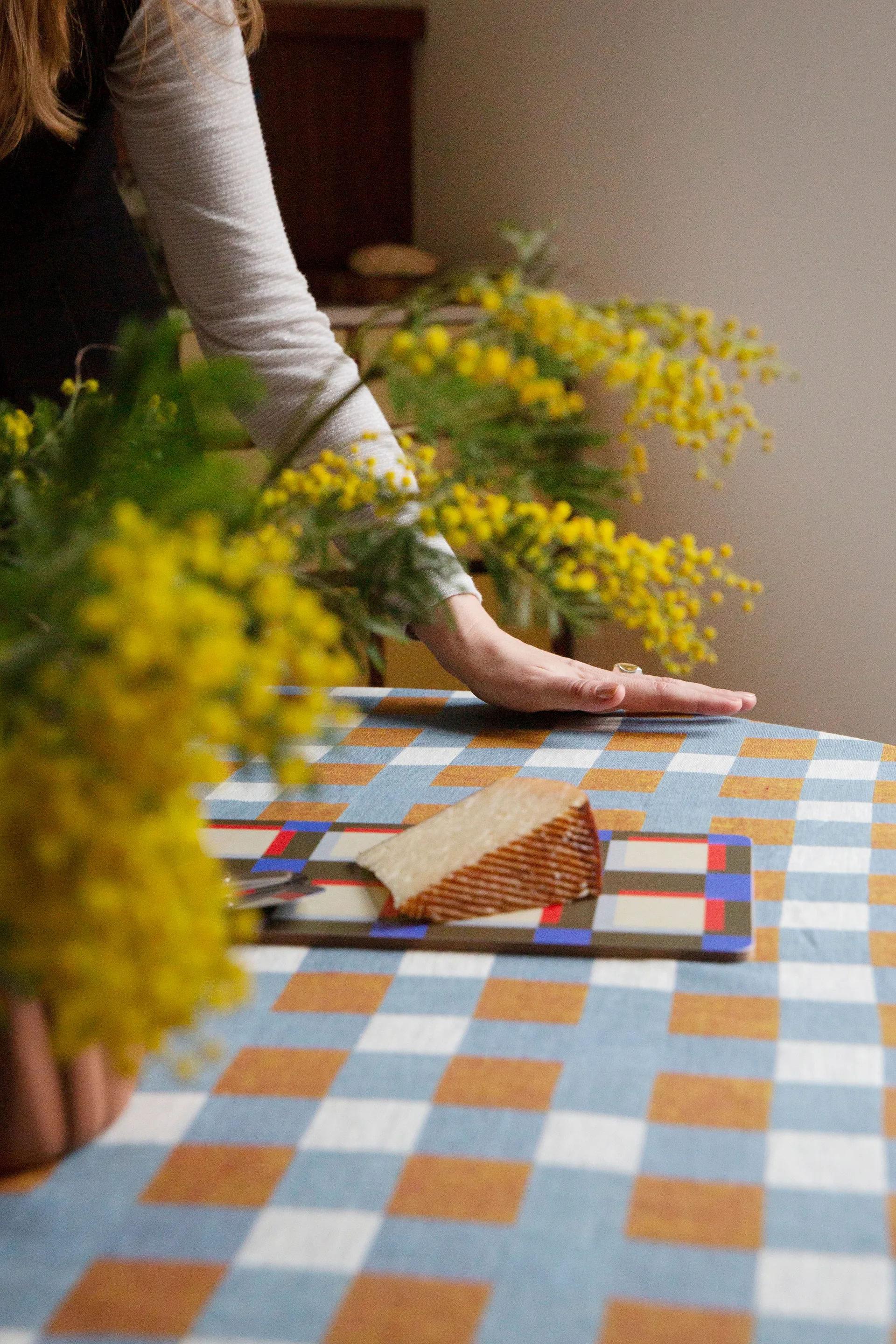 Rutan tablecloth 147x250 cm, Oat Fine Little Day