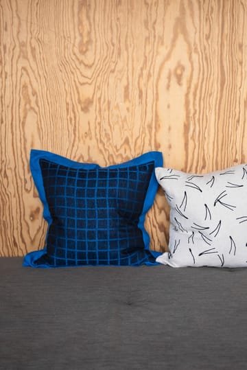 Rutig cushion cover 47x47 cm - Blue-black - Fine Little Day