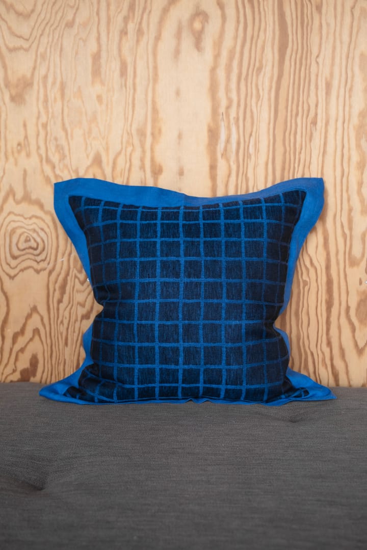 Rutig cushion cover 47x47 cm - Blue-black - Fine Little Day