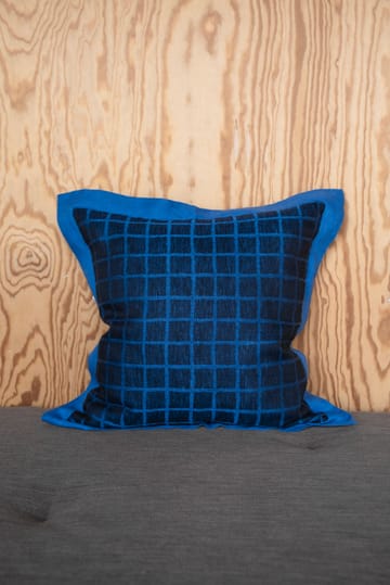 Rutig cushion cover 47x47 cm - Blue-black - Fine Little Day