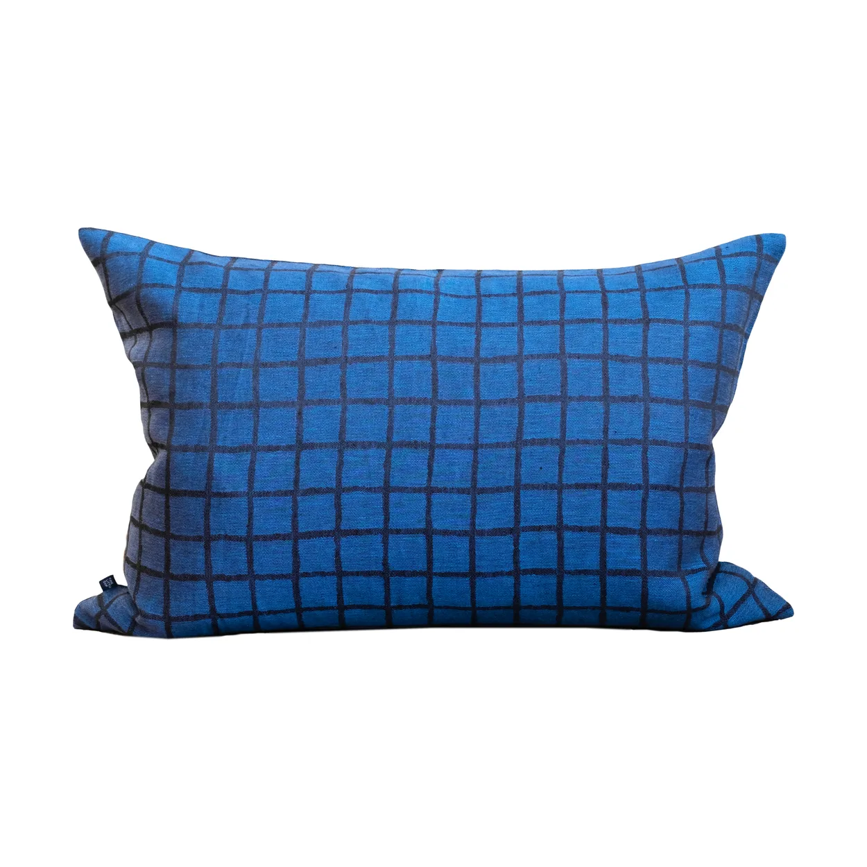 Fine Little Day Rutig cushion cover 48x68 cm Blue-black