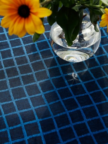 Rutig jacquard-woven table cloth 147x147 cm - Blue-black - Fine Little Day