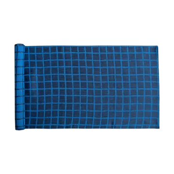 Rutig jacquard-woven table runner 45x150 cm - Blue-black - Fine Little Day