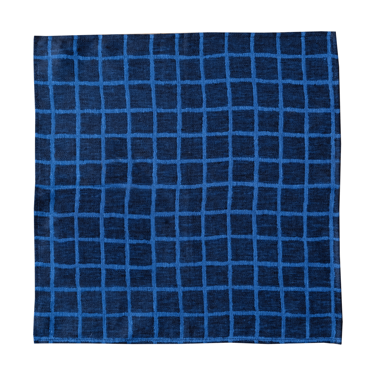 Fine Little Day Rutig jacquardvävd servett 2-pack Blue-black