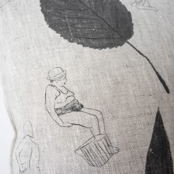 Saltholmen cushion cover 48x48 cm - nature-black - Fine Little Day