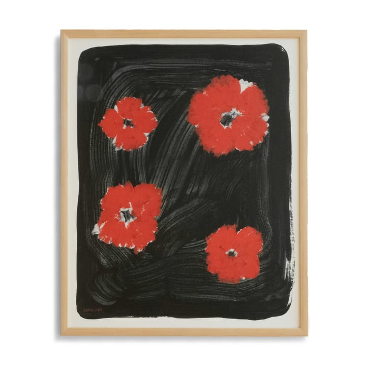 Scarlet pimpernel poster 40x50 cm - Red-black - Fine Little Day