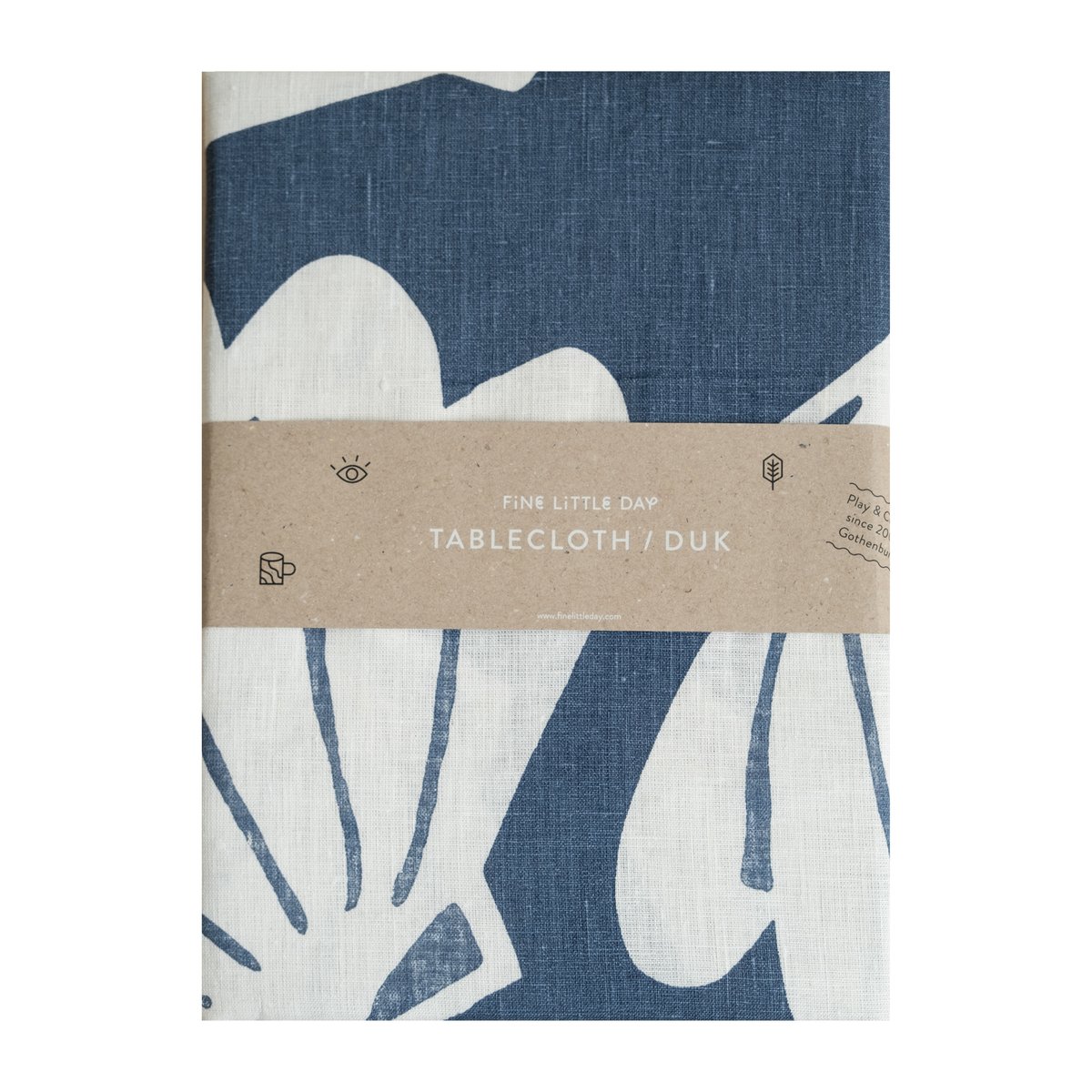 Fine Little Day Shell tablecloth linen 149x149 cm Blue