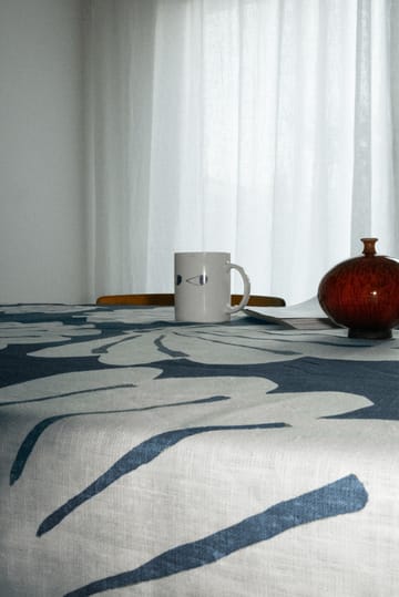 Shell tablecloth linen 149x250 cm - Blue - Fine Little Day