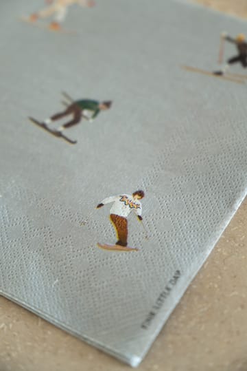 Skiers napkin 25 pack - Grey - Fine Little Day