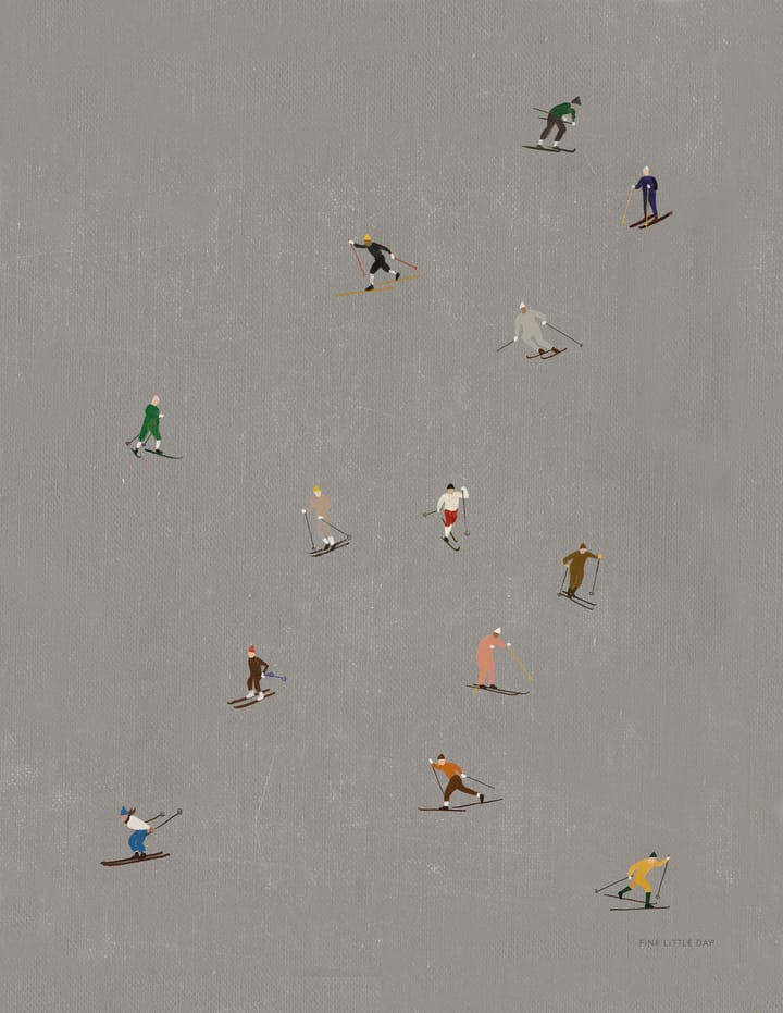 Skiers poster 50x70 cm from Fine Little Day - NordicNest.com Skiers poster 50x70 cm from Fine Little Day - NordicNest.com