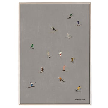 Skiers poster 50x70 cm - grey - Fine Little Day