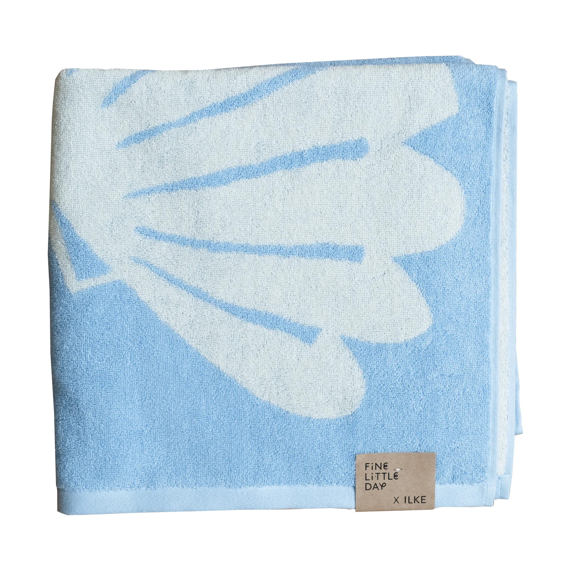 Snäcka bath towel 70x140 cm, Blue Fine Little Day