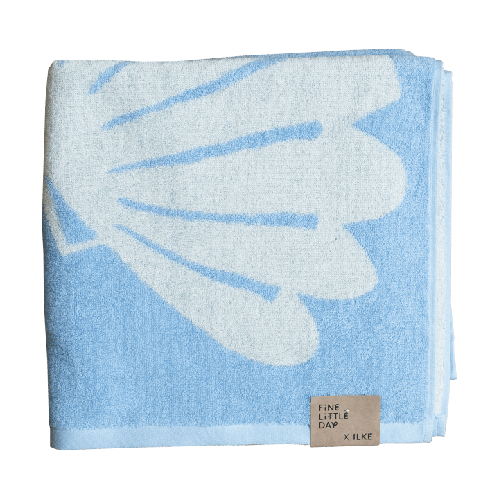 Snäcka bath towel 70x140 cm - Blue - Fine Little Day