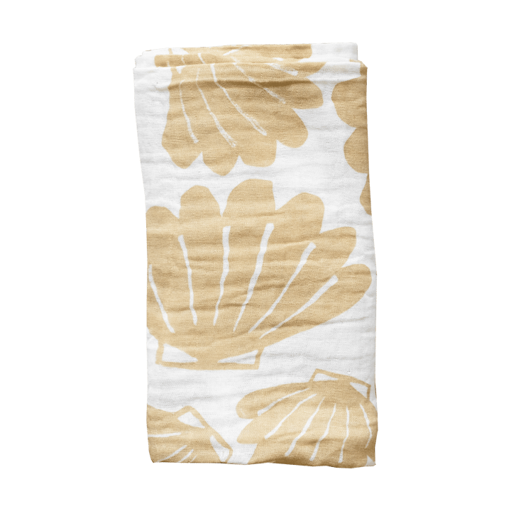 Snäcka muslin throw 120x120 cm, Sand Fine Little Day