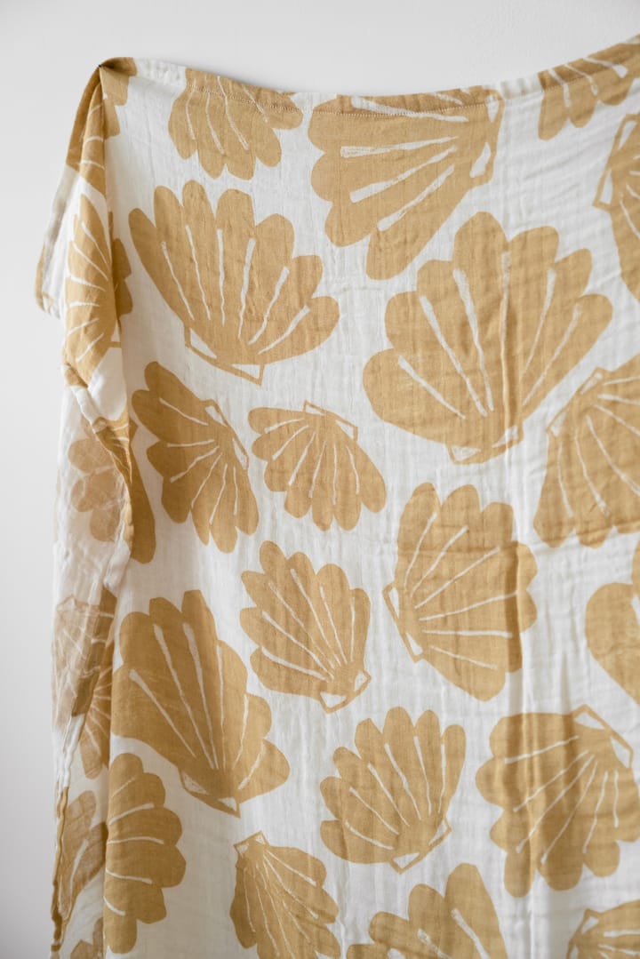 Snäcka muslin throw 120x120 cm, Sand Fine Little Day