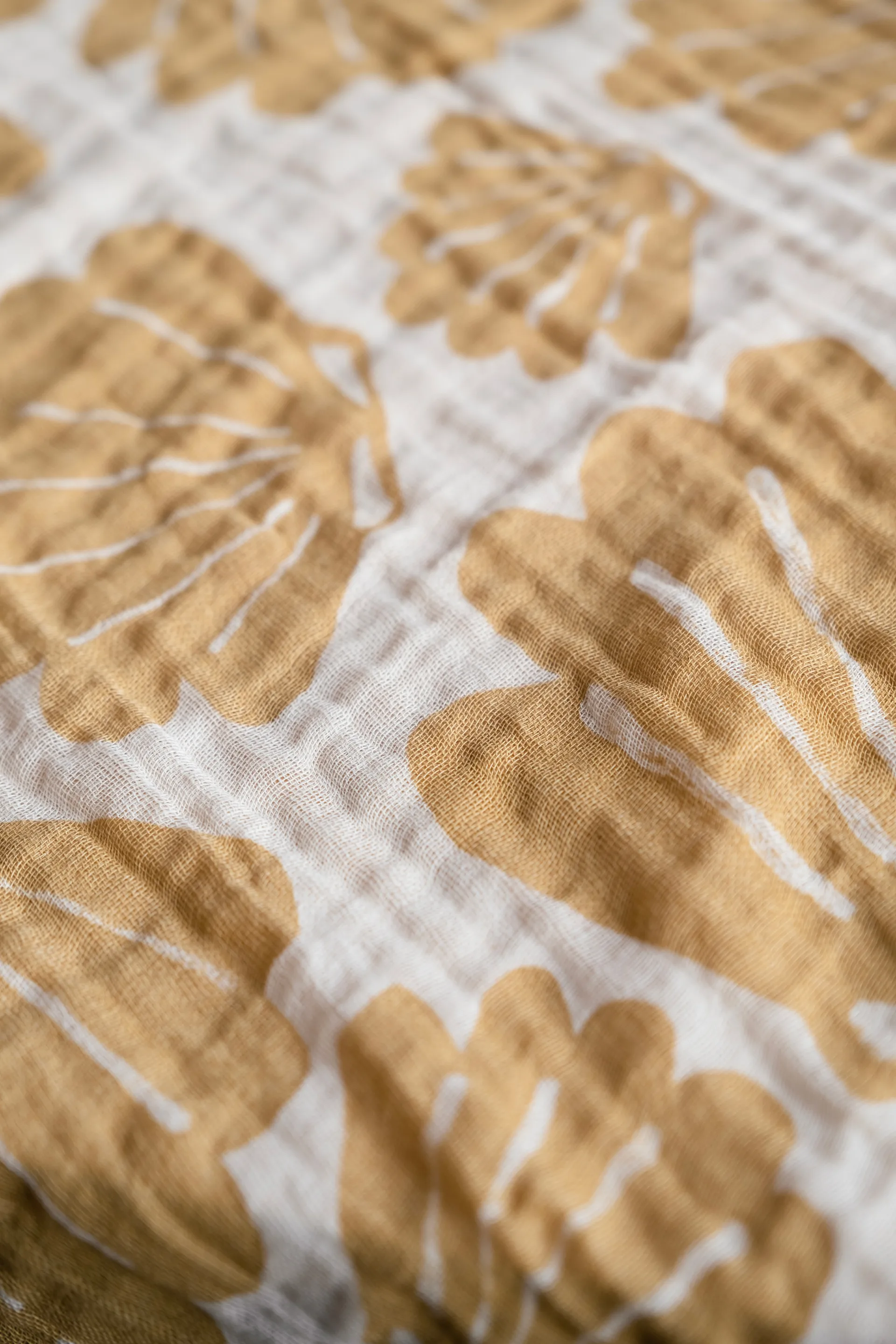 Snäcka muslin throw 120x120 cm, Sand Fine Little Day