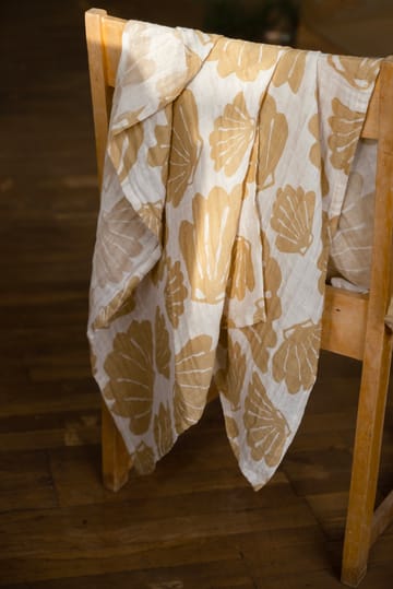 Snäcka muslin throw 120x120 cm - Sand - Fine Little Day