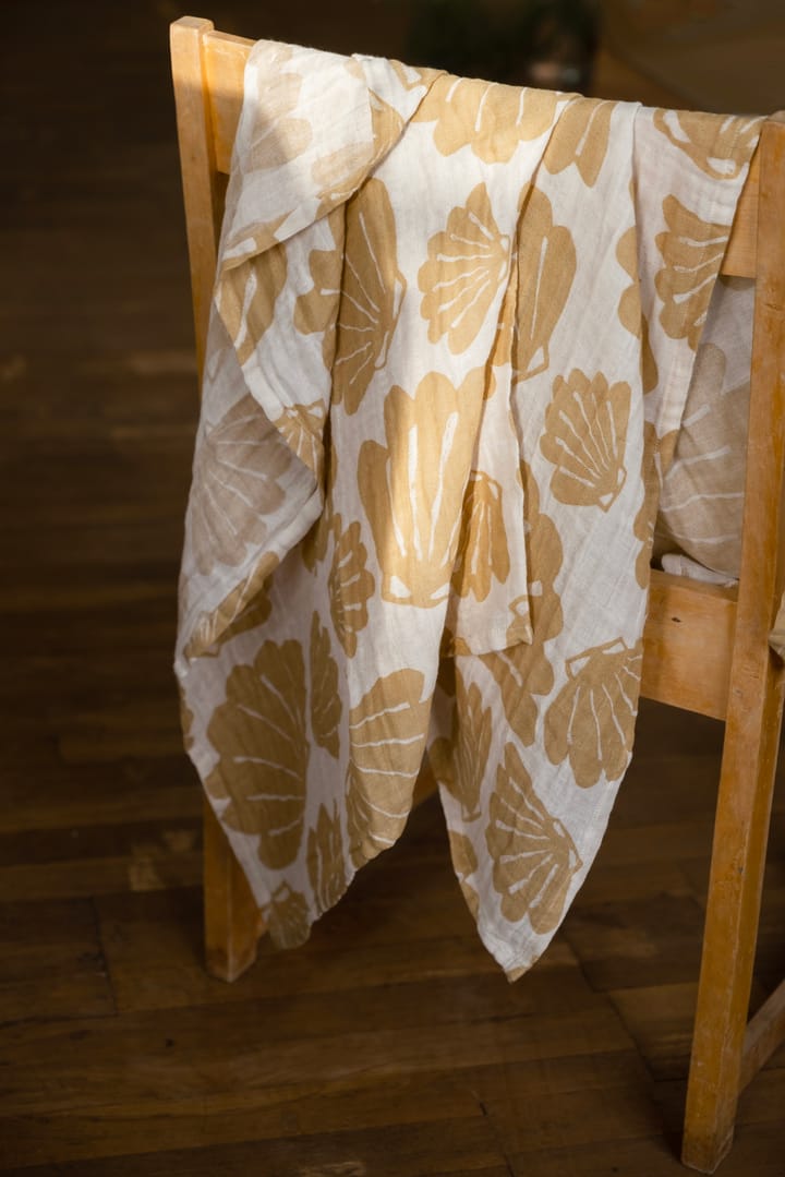Snäcka muslin throw 120x120 cm, Sand Fine Little Day