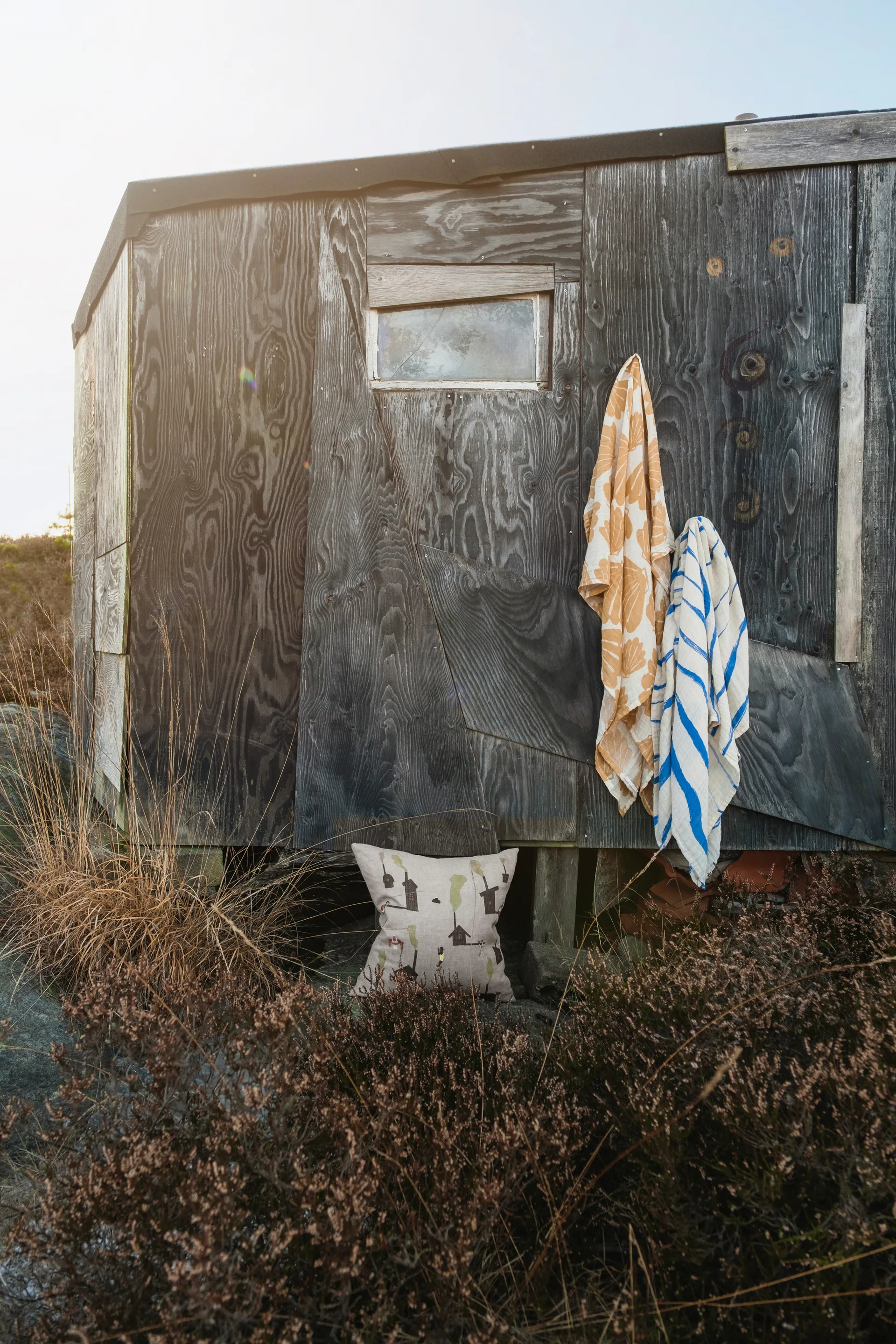 Snäcka muslin throw 120x120 cm, Sand Fine Little Day