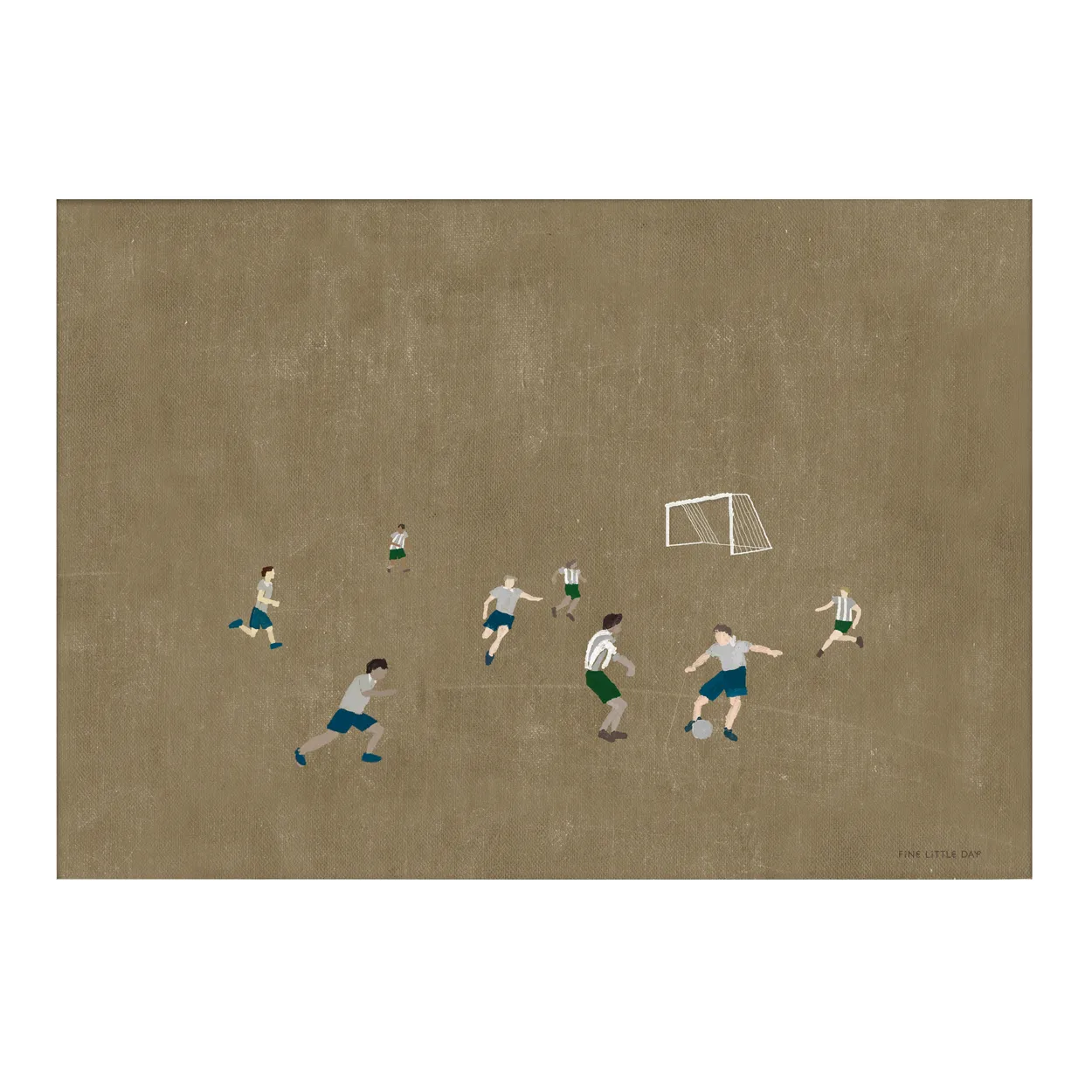 Fine Little Day Soccer poster 50x70 cm brown | Scandinavian Design | Posters | Brown