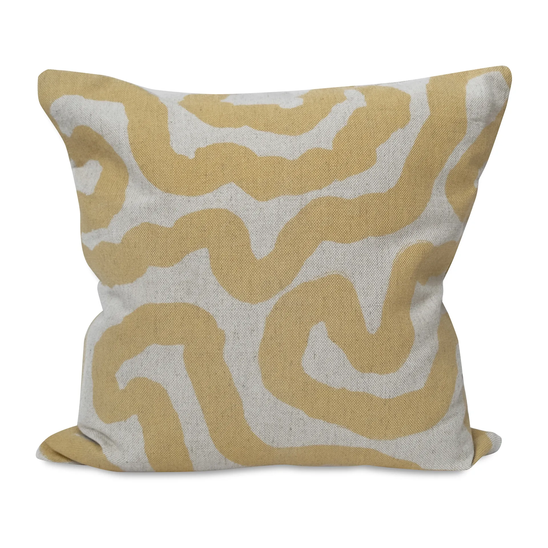 Spår pillowcase 48x48 cm, Yellow Fine Little Day