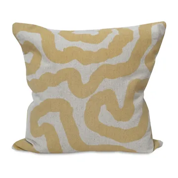 Spår pillowcase 48x48 cm - Yellow - Fine Little Day