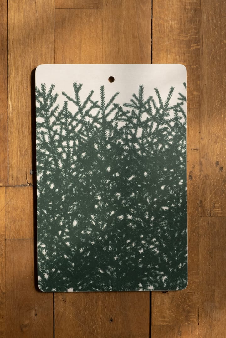 Spruce tree cutting board 21x31 cm - White-green - Fine Little Day