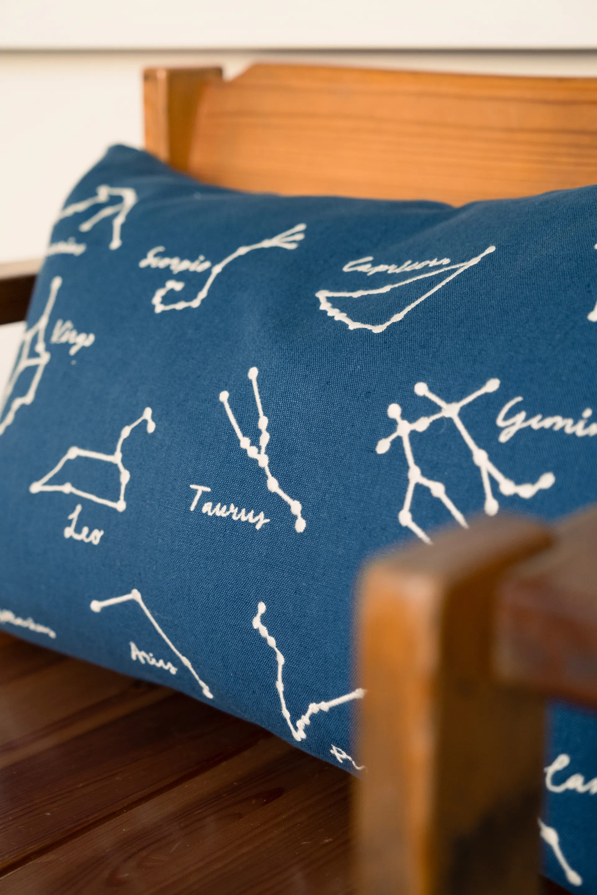 Star sign cushion cover 38x58 cm, Blue-White Fine Little Day