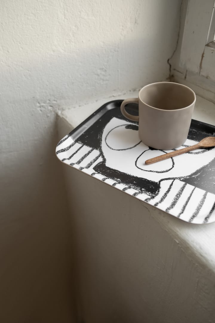 Stilleben tray 20x27 cm, Black-white Fine Little Day