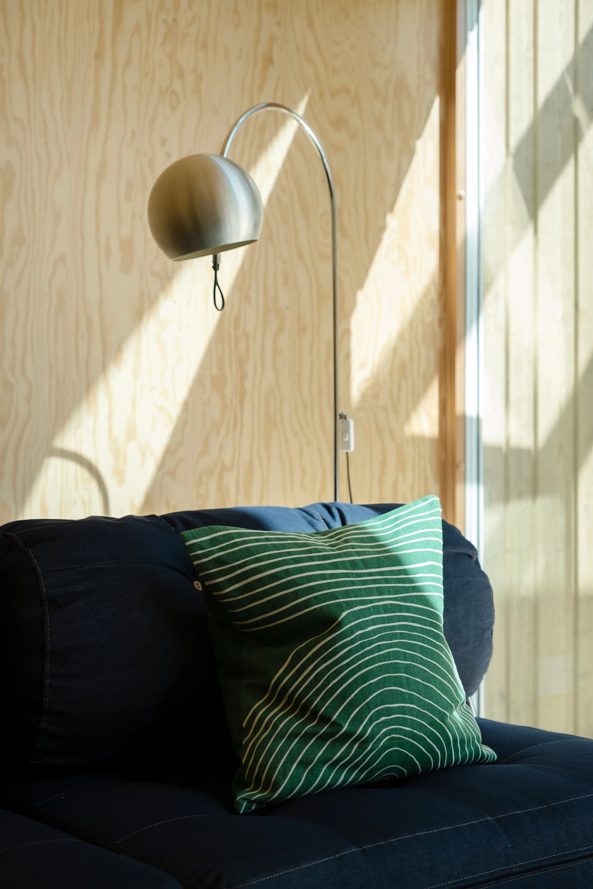 Straw cushion cover 48x48 cm, Green Fine Little Day