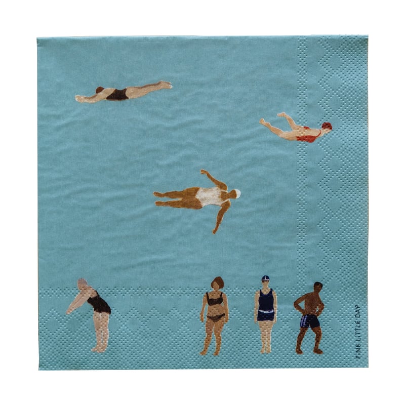 Fine Little Day Swimmers paper napkins 33x33 cm 25-pack Multi