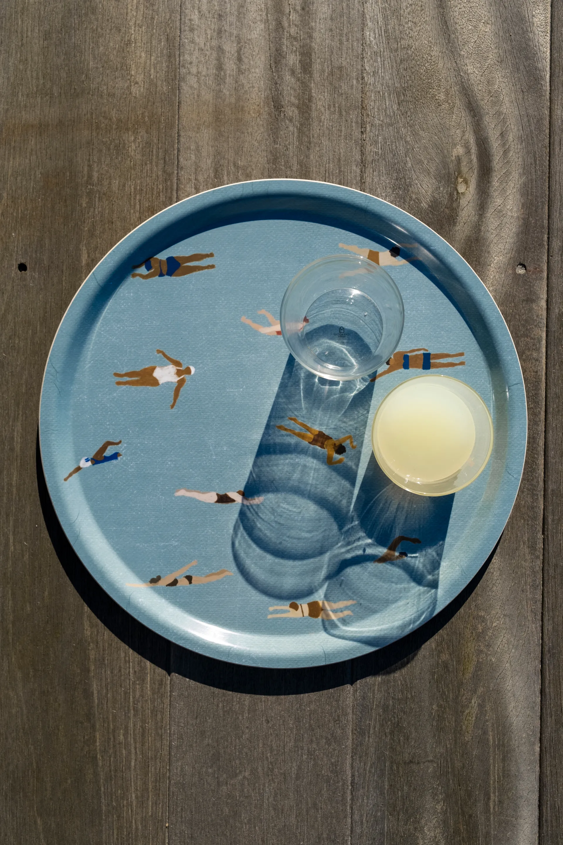 Swimmers tray Ø38 cm, Beige Fine Little Day