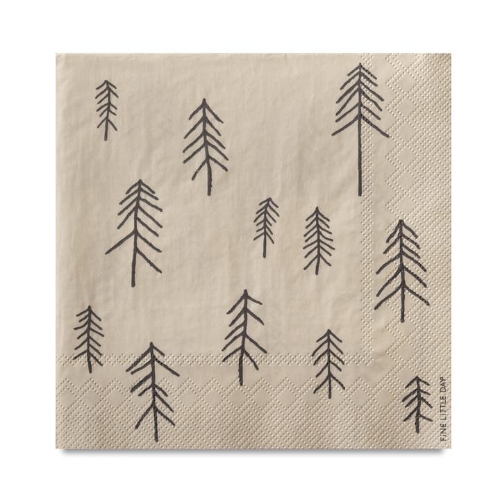 Tall napkin 25-pack - nature-brown - Fine Little Day