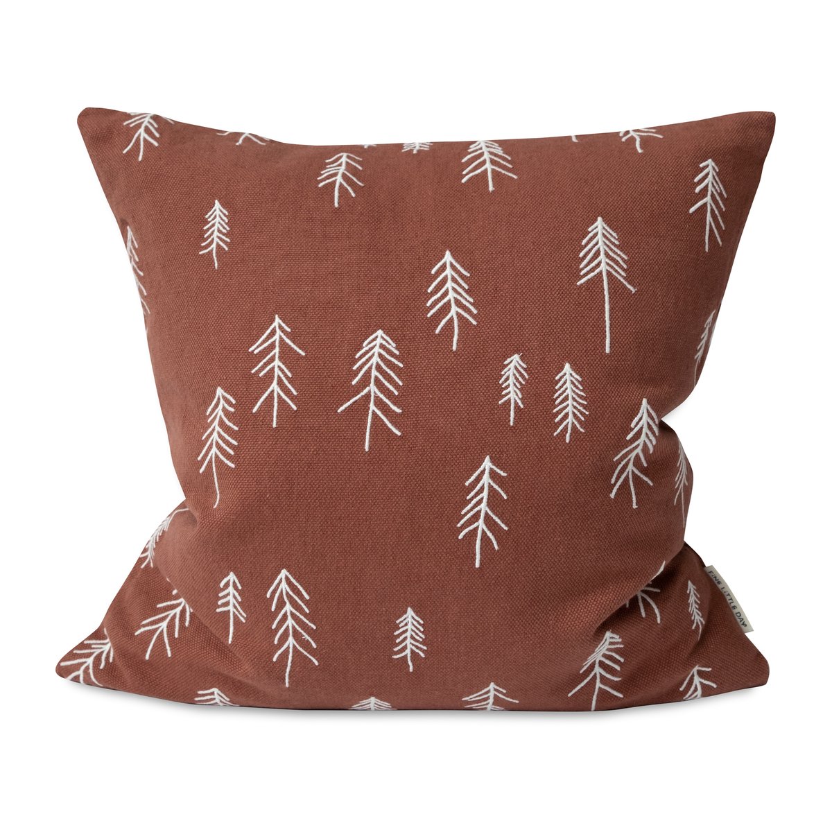 Fine Little Day Tall pillowcase 48x48 cm Terracotta-white