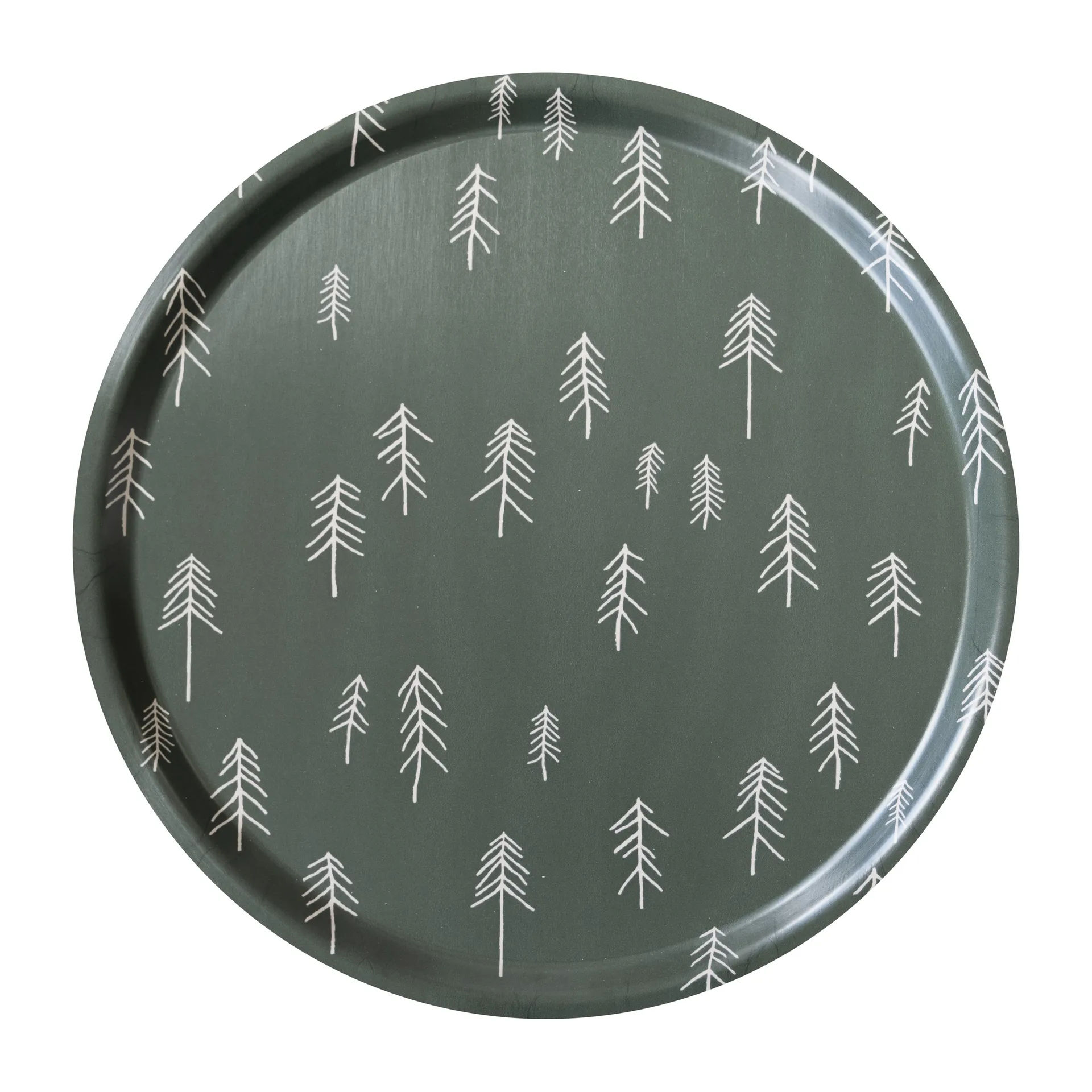 Tall tray Ø38 cm, Green-nude Fine Little Day