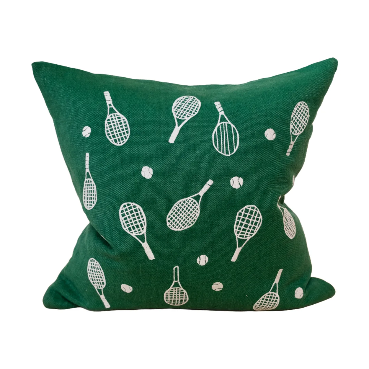 Fine Little Day Tennis racket cushion cover 48x48 cm Green