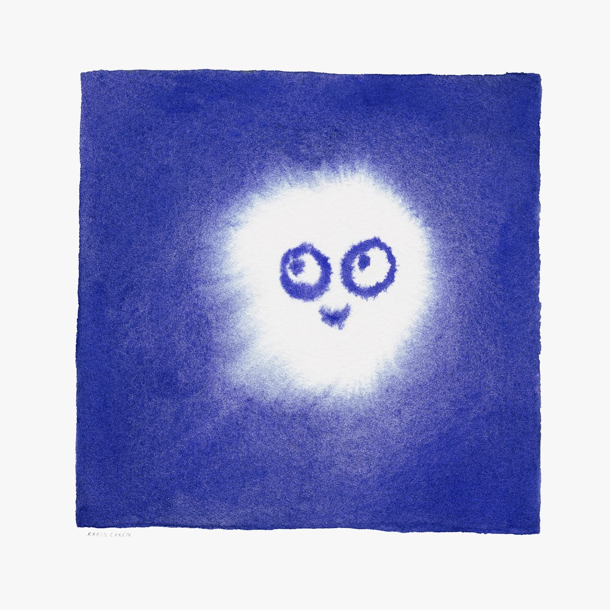 Fine Little Day Tufs poster 50x50 cm Blue-white | Scandinavian Design | Posters | Blue