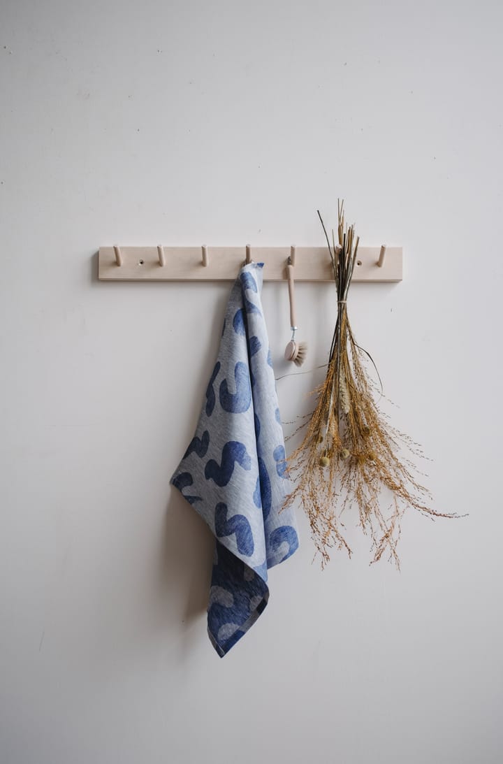 Udon kitchen towel 58x58 cm - Blue-white - Fine Little Day